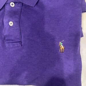 Ralph Lauren Purple Pima Polo Shirt